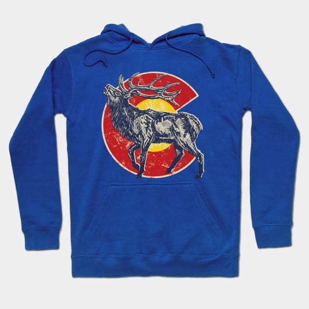 colorado elk Hoodie by inkzella